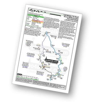 Walk route map with easy-to-follow route instructions for walk s246 Milldale, The River Dove and Wolfscote Dale from Alstonefield pdf