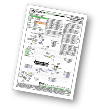 Map with easy-to-follow route details for walk s265 Old Mixon Hey from Butterton pdf