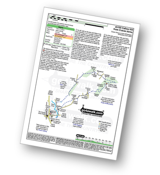 Map with easy-to-follow route details for walk sh105 Callow Hill from Craven Arms pdf