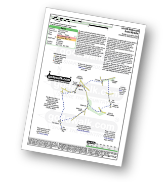 Map with easy-to-follow route details for walk sh106 Webscott from Myddle pdf