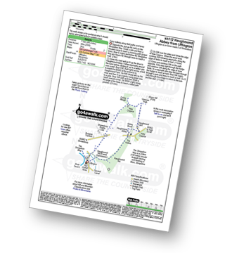 Walk route map with easy-to-follow route instructions for walk sh112 Haughmond Abbey from Uffington pdf