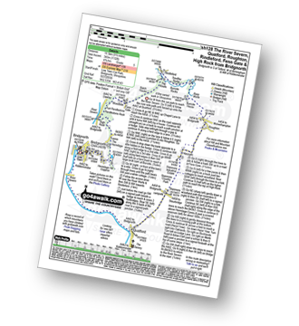 Map with easy-to-follow route details for walk sh128 The River Severn, Quatford, Roughton, Rindleford, Fenn Gate and High Rock from Bridgnorth pdf