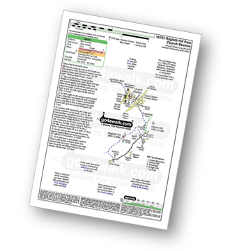 Map with easy-to-follow route details for walk sh131 Ragleth Hill from Church Stretton pdf