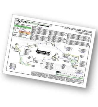 Walk route map with easy-to-follow route instructions for walk sh133 Clive, Myddle, Webscott and Yorton from Grinshill pdf