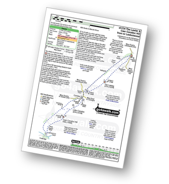 Map with easy-to-follow route details for walk sh134 Caer Caradoc Hill and The Lawley pdf