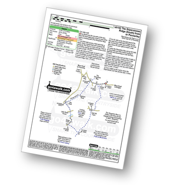 Walk route map with easy-to-follow route instructions for walk sh142 The Stiperstones Ridge (South) from nr Pennerley pdf