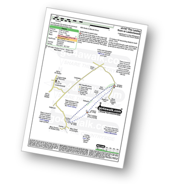 Map with easy-to-follow route details for walk sh147 The Lawley from nr Leebotwood pdf