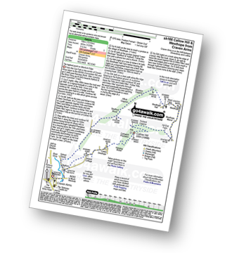 Map with easy-to-follow route details for walk sh166 Callow Hill and Westhope from Craven Arms pdf