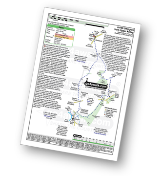 Map with easy-to-follow route details for walk sh186 Uffington from Upper Astley pdf