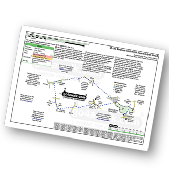 Map with easy-to-follow route details for walk sh193 Newton on the Hill from Corbet Wood pdf