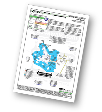 Map with easy-to-follow route details for walk si101 St Ninian's Island from Bigton pdf