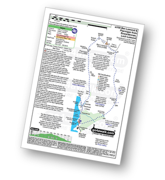 Map with easy-to-follow route details for walk st100 Ben Lomond and Ptarmigan from Rowardennan pdf