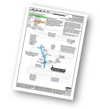 Walk route map with easy-to-follow route instructions for walk st101 Arklet Falls and  Loch Lomond from The Inversnaid Hotel pdf