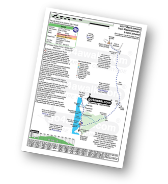 Map with easy-to-follow route details for walk st111 Ben Lomond from Rowardennan pdf