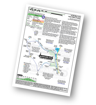 Map with easy-to-follow route details for walk st136 Ben Ledi from Pass of Leny pdf