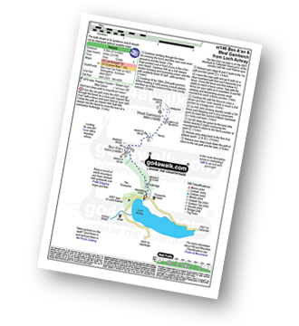 Map with easy-to-follow route details for walk st146 Ben A'an and Meall Gainheich from Loch Achray pdf