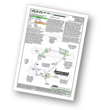 Map with easy-to-follow route details for walk su109 Pitch Hill and Holmbury Hill from Ewhurst pdf