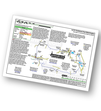 Map with easy-to-follow route details for walk su131 Godstone from Bletchingley pdf