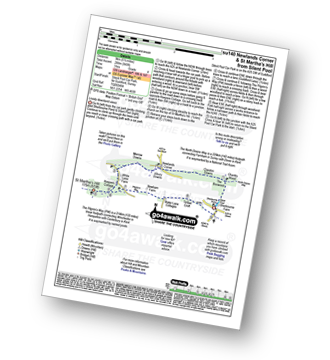 Walk route map with easy-to-follow route instructions for walk su140 Newlands Corner and St Martha's Hill from Silent Pool pdf