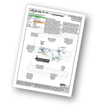 Map with easy-to-follow route details for walk su143 Denby's Wood from Brockham pdf