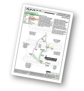 Map with easy-to-follow route details for walk su155 Polesden Lacey from Ranmore Common pdf