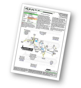 Map with easy-to-follow route details for walk su168 Tandridge from Godstone pdf