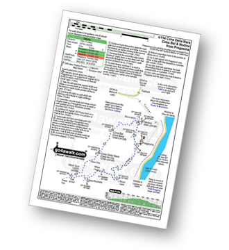 Map with easy-to-follow route details for walk tr114 Cima Della Nara, Cima Bal and Nodice from Pregasina pdf