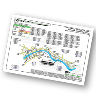 Walk route map with easy-to-follow route instructions for walk tw100 The River Tyne from Gateshead Millennium Bridge (Baltic Square) pdf