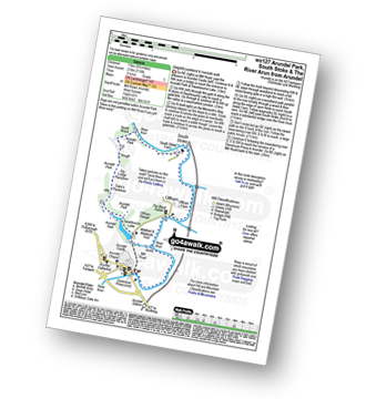 Map with easy-to-follow route details for walk ws127 Arundel Park, South Stoke and The River Arun from Arundel pdf