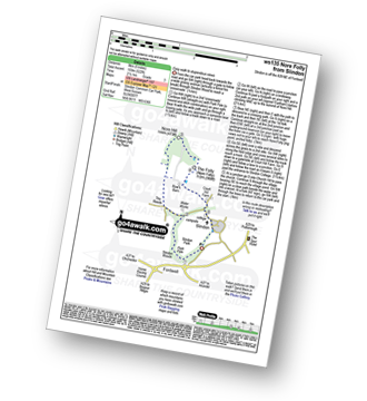 Walk route map with easy-to-follow route instructions for walk ws135 Nore Folly from Slindon pdf