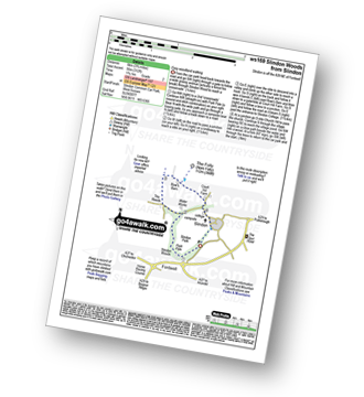 Walk route map with easy-to-follow route instructions for walk ws169 Slindon Woods from Slindon pdf