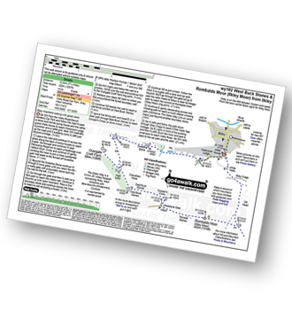 Walk route map with easy-to-follow route instructions for walk wy102 West Buck Stones and Rombalds Moor (Ilkley Moor) from Ilkley pdf