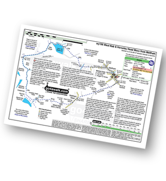 Walk route map with easy-to-follow route instructions for walk wy106 West Nab and Horseley Head Moss from Meltham pdf