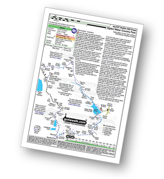 Map with easy-to-follow route details for walk wy107 Hollin Hill (Oxenhope Moor) from Ogden Water Country Park pdf