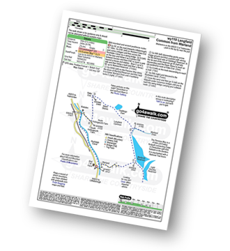 Map with easy-to-follow route details for walk wy119 Warland Reservoir and Langfield Common from Warland pdf