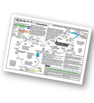 Map with easy-to-follow route details for walk wy139 Blackstone Edge and Dog Hill (Rishworth Moor) from Ryburn Reservoir pdf