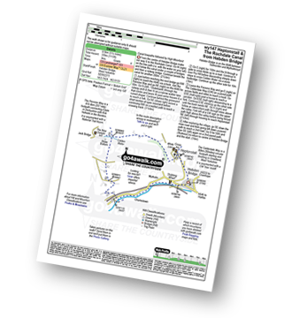 Walk route map with easy-to-follow route instructions for walk wy147 Heptonstall Moor and The Rochdale Canal from Hebden bridge pdf