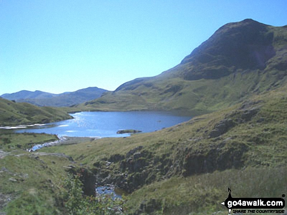 Walk c225 The Langdale Pikes via Jack's Rake from The New Dungeon Ghyll, Great Langdale - Stickle Tarn and Pavey Ark, The Langdale Pikes