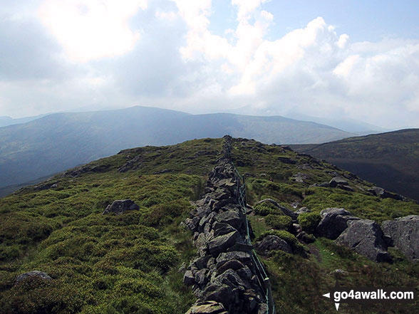 Walk cw225 Tal y Fan and Foel Lwyd from Bwlch y Ddeufaen Car Park - The Carneddau from the summit of Tal y Fan