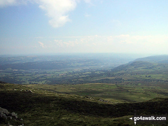 The view from the summit of Tal y Fan