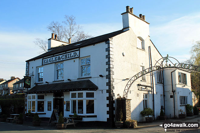 Walk c268 Potter Tarn, and The River Kent from Staveley - The Eagle and Child, Staveley