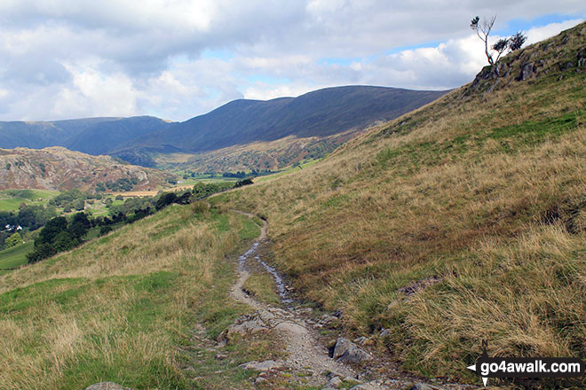 Walk c480 Hollow Moor (Green Quarter) from Kentmere - Cornclose Lane (track)