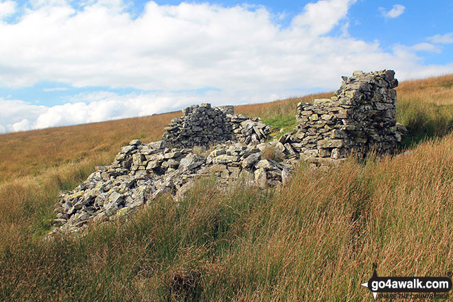 Walk c480 Hollow Moor (Green Quarter) from Kentmere - Another ruin near Skeggles Water