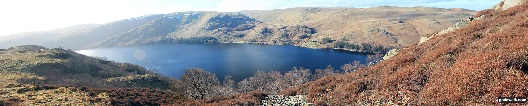 Walk c472 The Naddle Horseshoe from Hazel Shaw - Haweswater Reservoir from Wallow Crag (Naddle Forest)