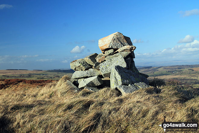 Hugh's Laithes Pike (North East Top) summit cairn