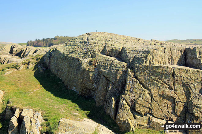 The rocky outcrop forming the summit of Brant Fell 