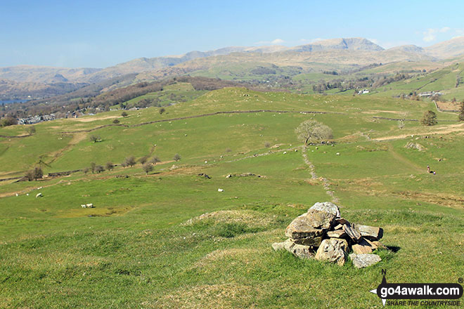 Small cairn on the summit of Grandsire (South West Top) 