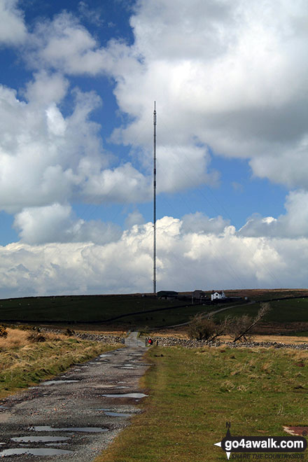 Walk c377 Faulds Browfrom Caldbeck - Brocklebank Telecommincations Mast from Faulds Brow