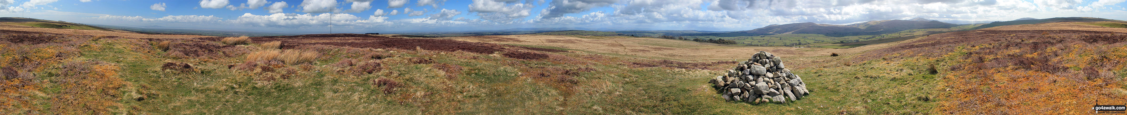 Panorama from the summit of Faulds Brow