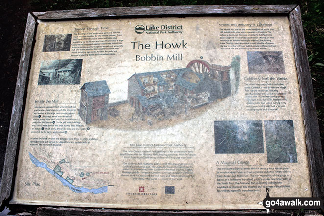 Howk Bobbin Mill Information Board 